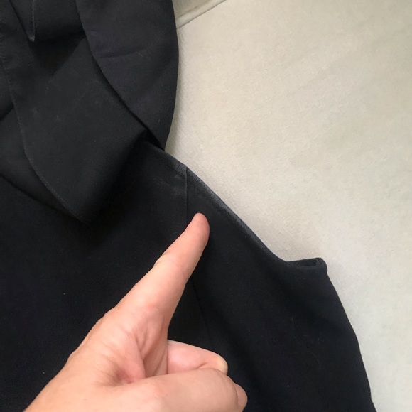 Black Cold Shoulder Classy Dressy Romper - Picture 7 of 7